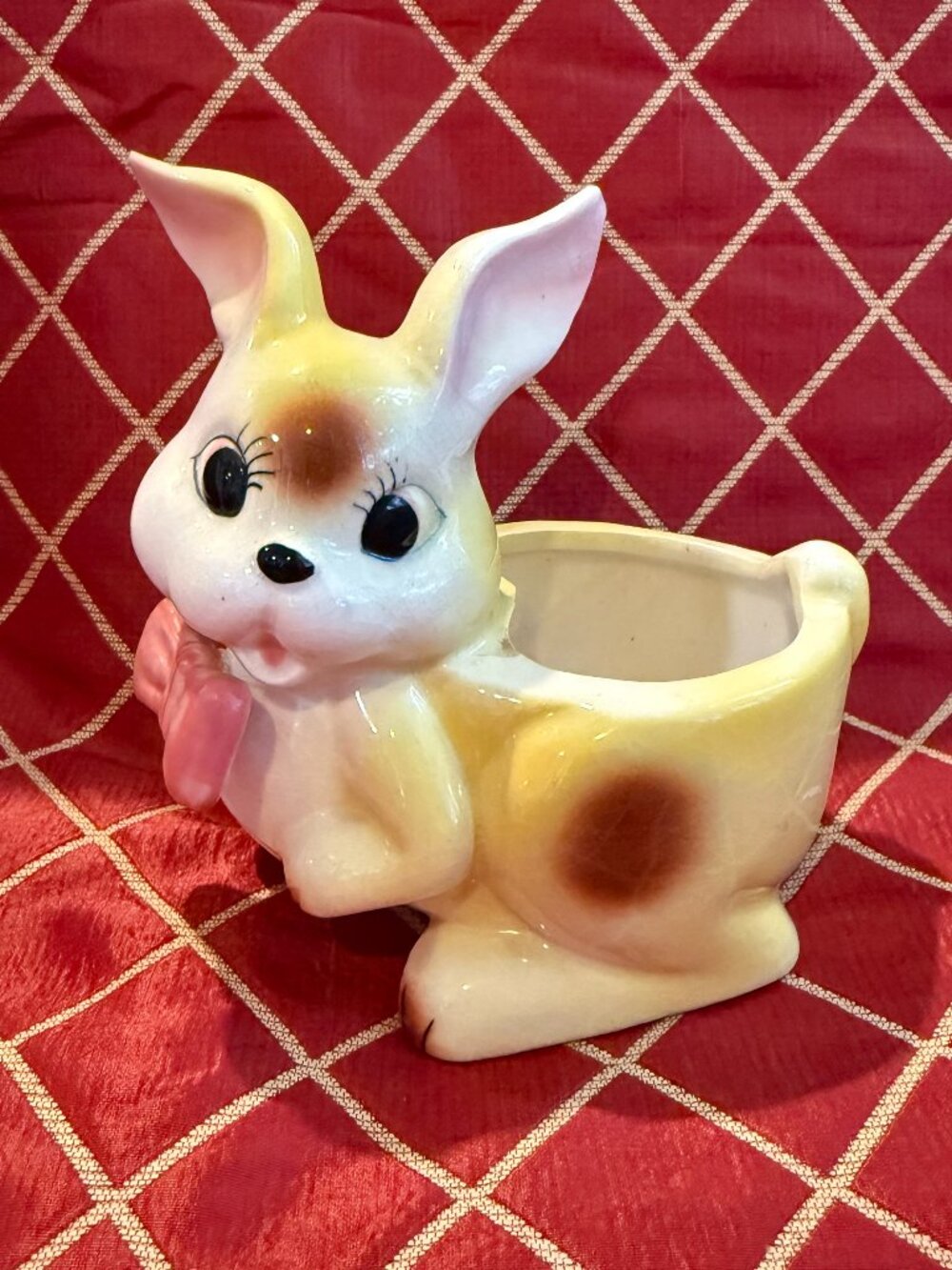 Vintage Rabbit Bunny Planter